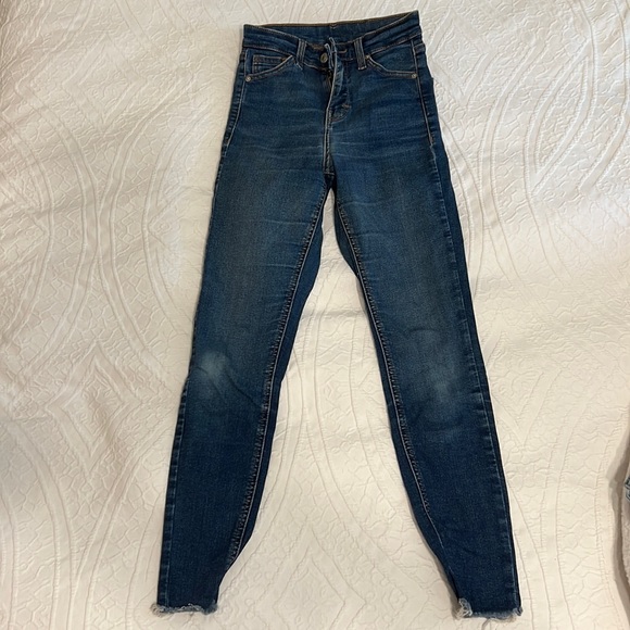 Top Shop Blue Jeans - Jamie - skinny size 24 L30 - Picture 1 of 4